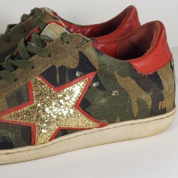 Freebird By Steven Women's Fb927 US10 Camo Red Distressed Casual Sneakers - Picture 13 of 16